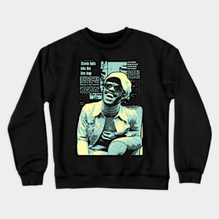 Newspaper Stevie Wonder Mint Crewneck Sweatshirt